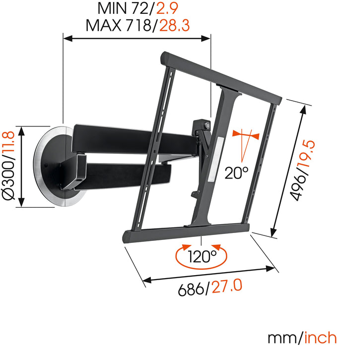 Obrotowy uchwyt do telewizora Vogel's DesignMount Next