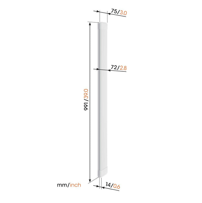 Korytko kablowe Vogel's TVA 7000 białe 95 cm